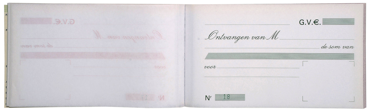 Ontvangstbewijs Duplicaat 10,5x18cm met 50 Bladen - 2