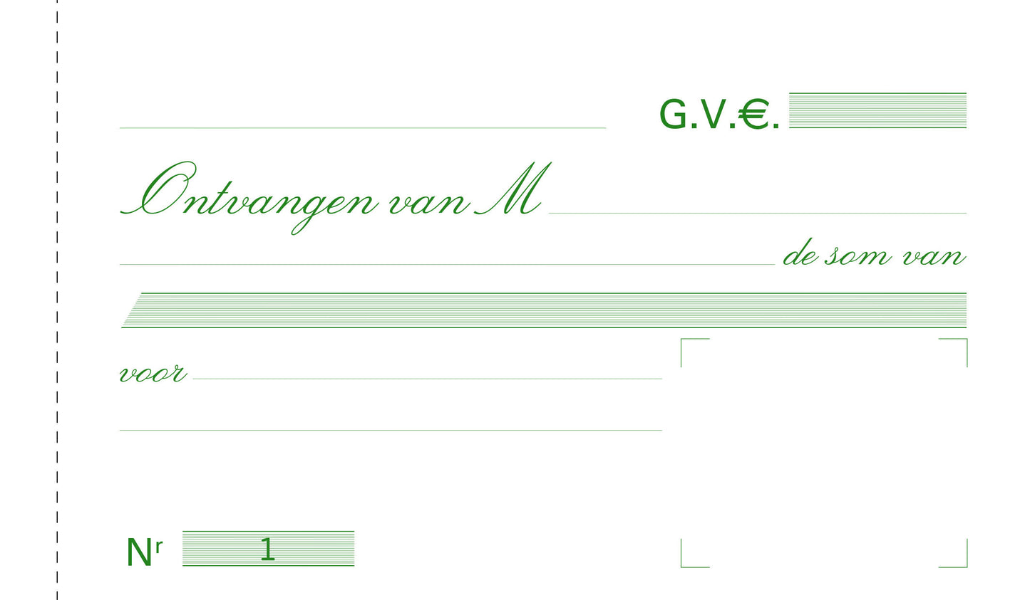 Ontvangstbewijs Duplicaat 10,5x18cm met 50 Bladen - 3