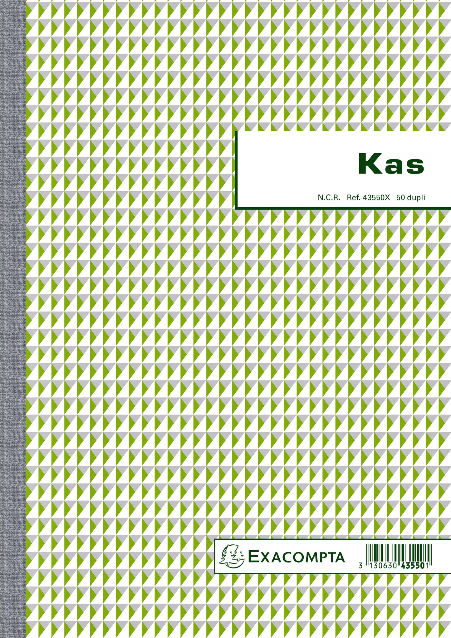 Kasboek Exacompta Dupli 50 Bladen, 2 Exemplaren per Pagina