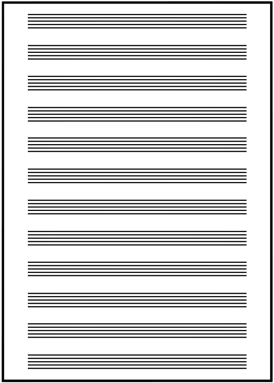 Collegeblok Oxf A4+ muziek 4 gaten 50 vel 80 g blauw - 6