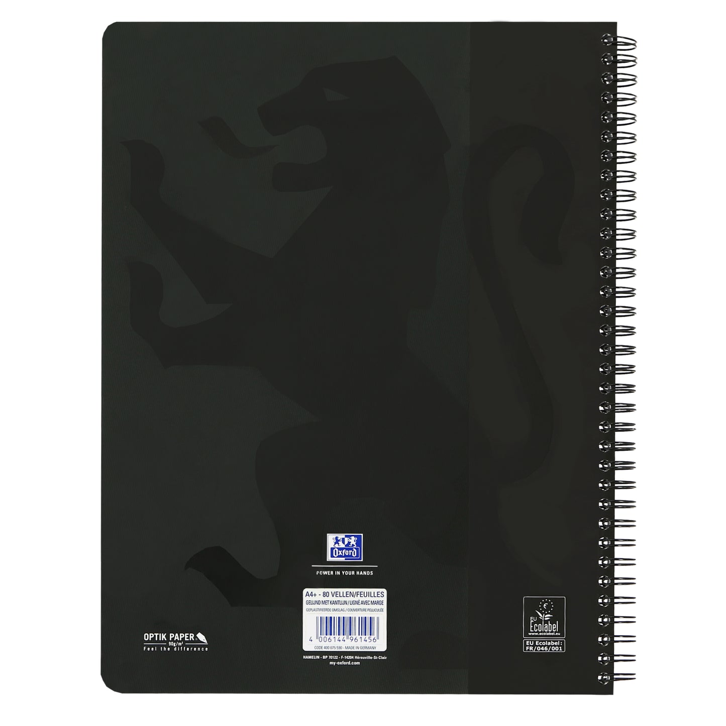 Collegeblok Oxf School A4+ gelijnd 160 vel 80 g assorti - 3