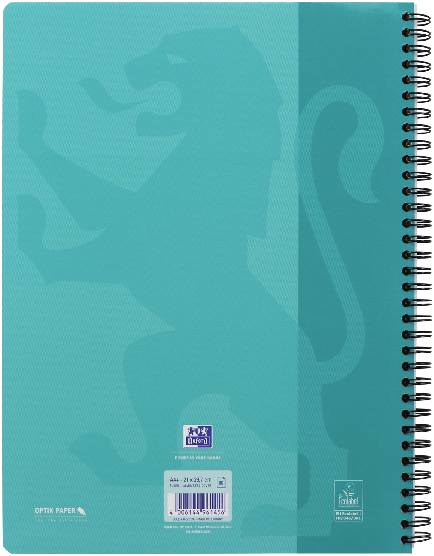 Collegeblok Oxf School A4+ gelijnd 160 vel 80 g assorti - 4