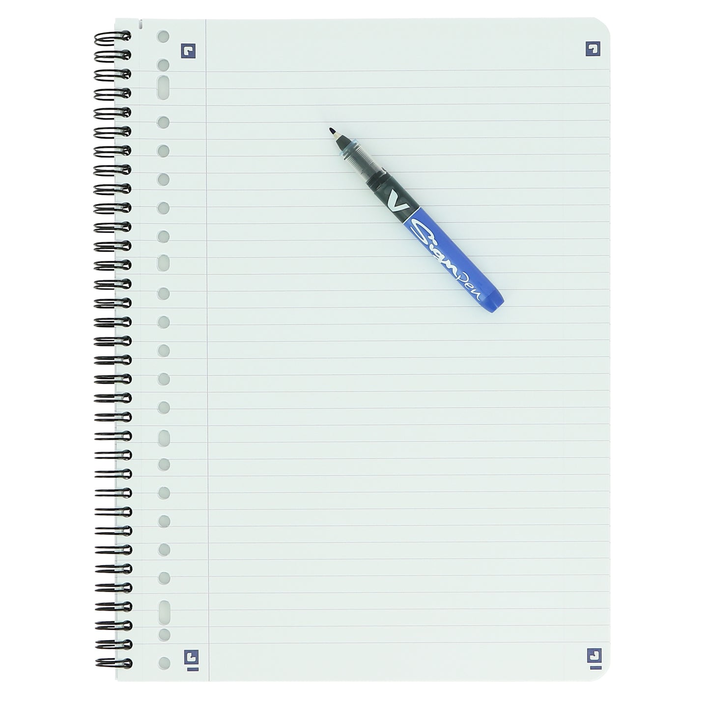 Collegeblok Oxf School A4+ gelijnd 160 vel 80 g assorti - 5