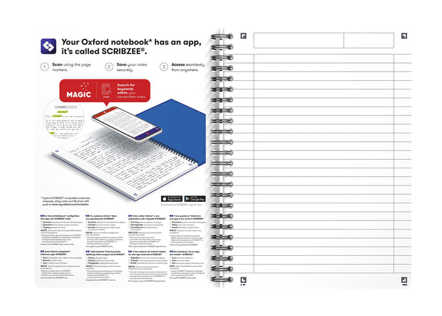 Spiraalblok Oxf Essentials A5 gelijnd 180 vel 80 g - 8