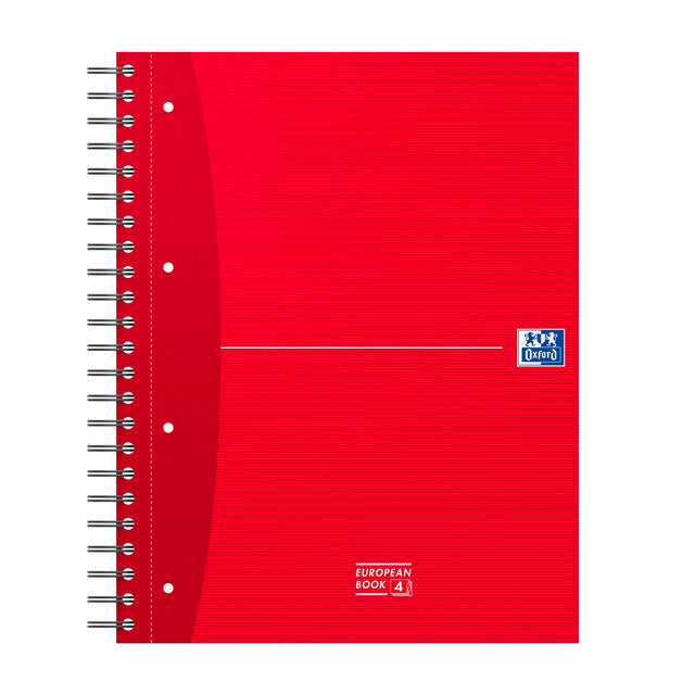 Collegeblok Oxford European Book A4+ 120 Vellen Assorti - 4