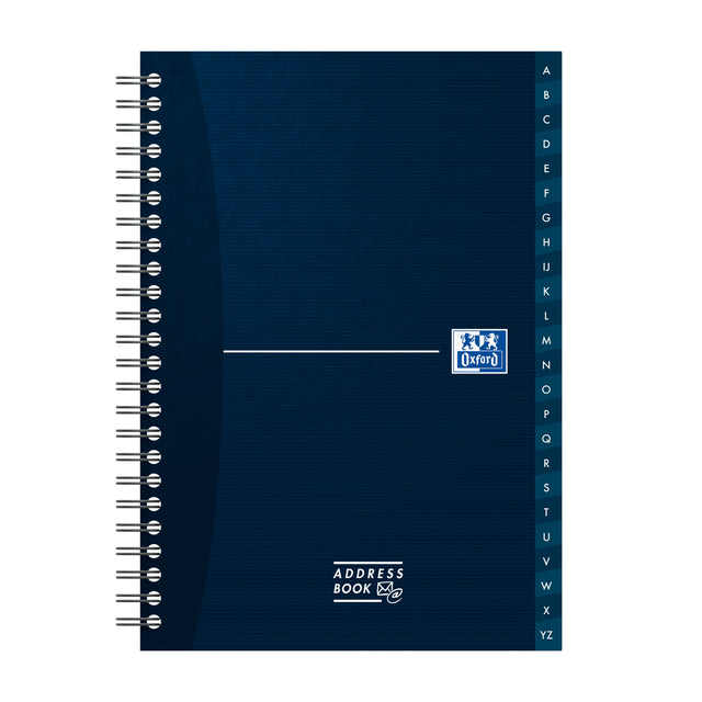Adresboek Oxford Office Essentials dsp A5 72v assorti kleuren - 3