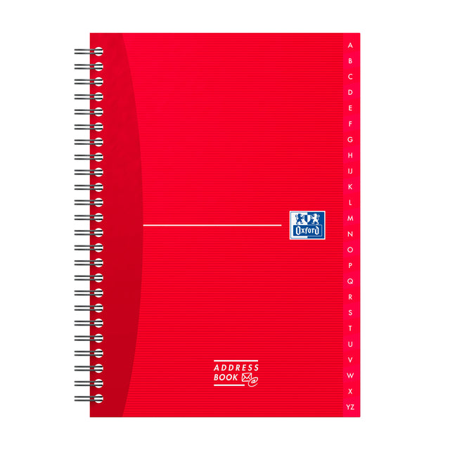 Adresboek Oxford Office Essentials dsp A5 72v assorti kleuren - 5