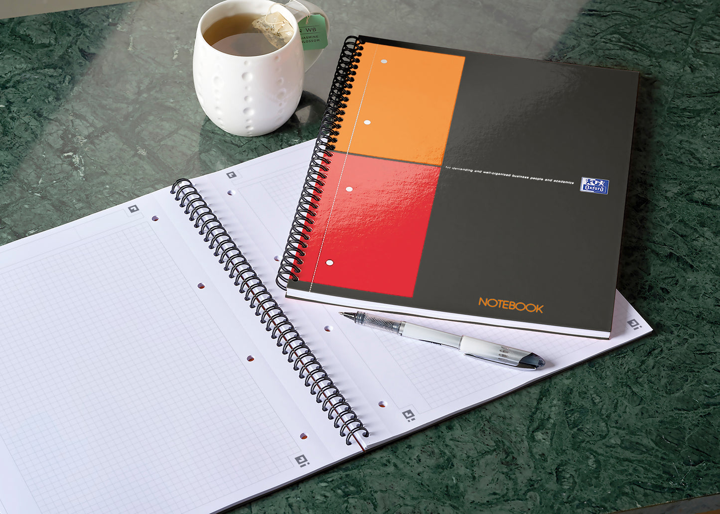 Oxford International A4+ Spiraalblok 80grs Optik Paper - 8