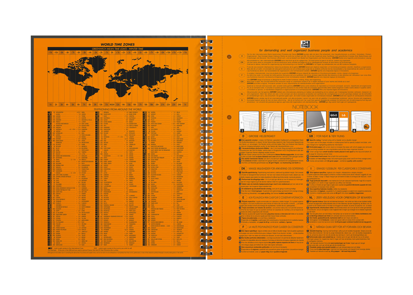 Oxford International A4+ Spiraalblok 80grs Optik Paper - 2