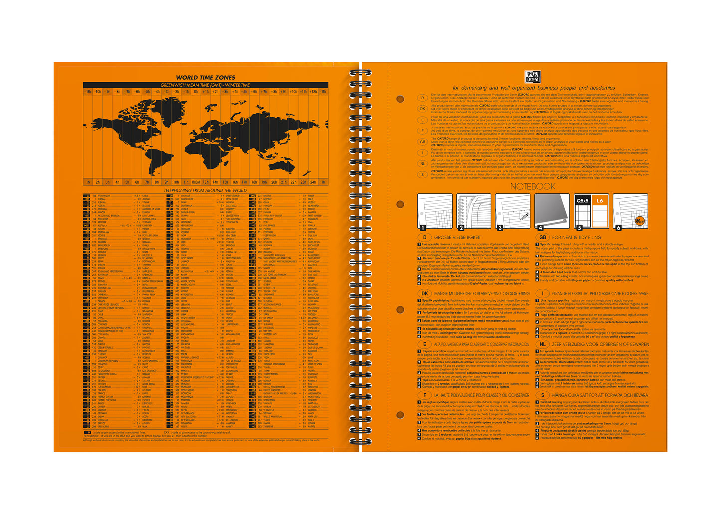 Oxford International Notitieblok A4 Dubbelspiraal 80 Vel - 2
