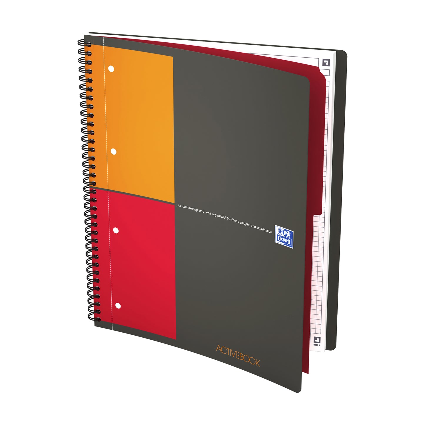 Spiraalblok Oxford International Activebook A4+ 80 vellen