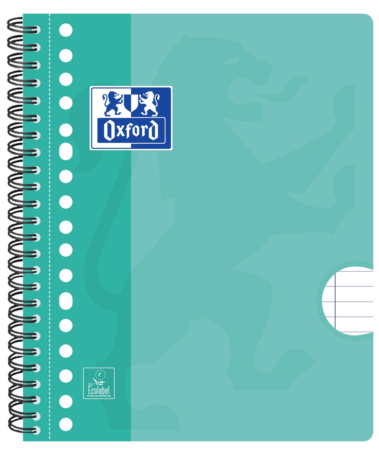 Collegeblok Oxford School A5+ met 17 gaten, 160 pagina's, assorted kleuren - 2