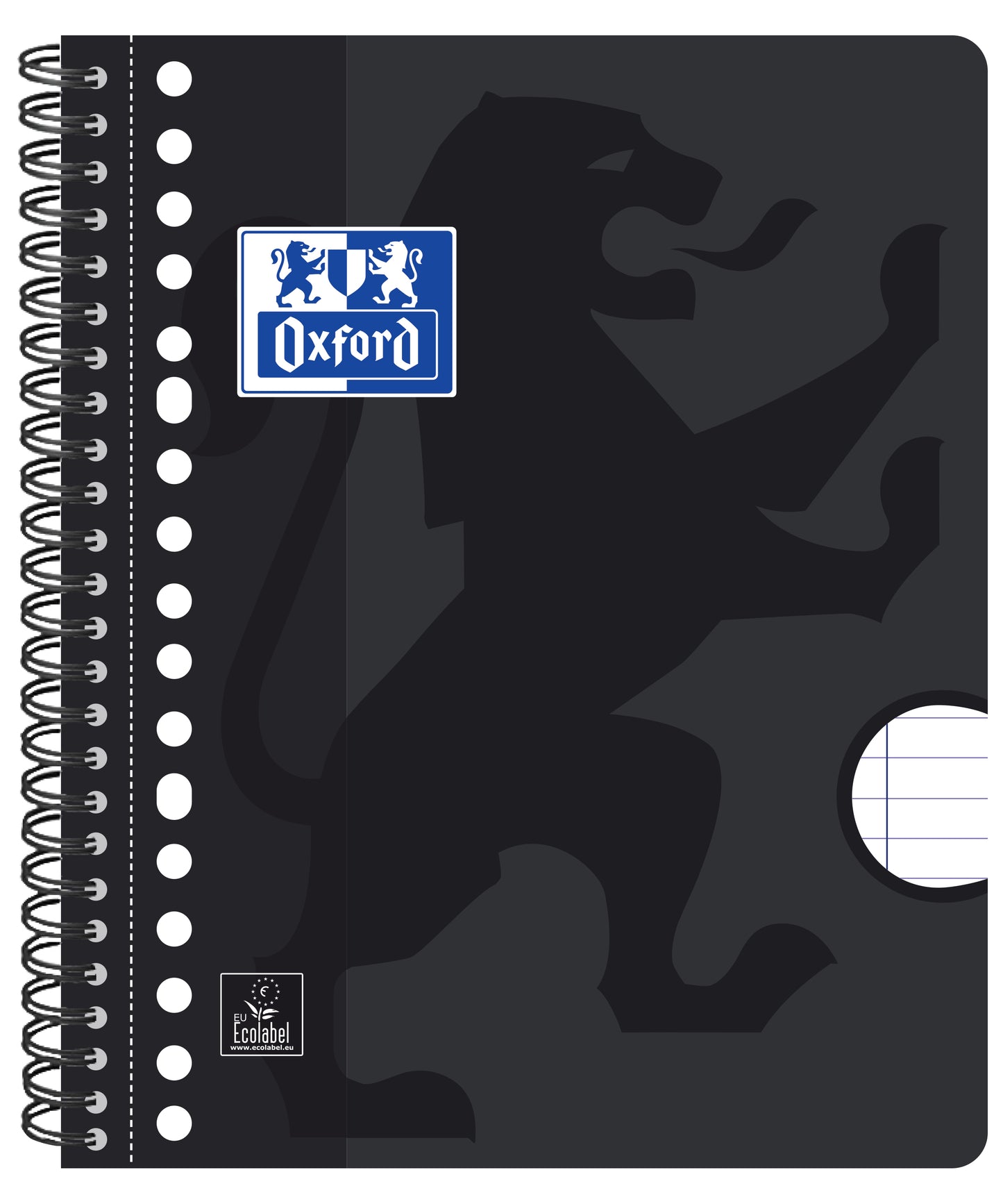 Collegeblok Oxford School A5+ met 17 gaten, 160 pagina's, assorted kleuren - 3