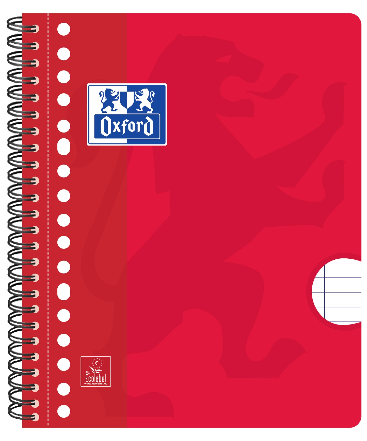 Collegeblok Oxford School A5+ met 17 gaten, 160 pagina's, assorted kleuren - 5