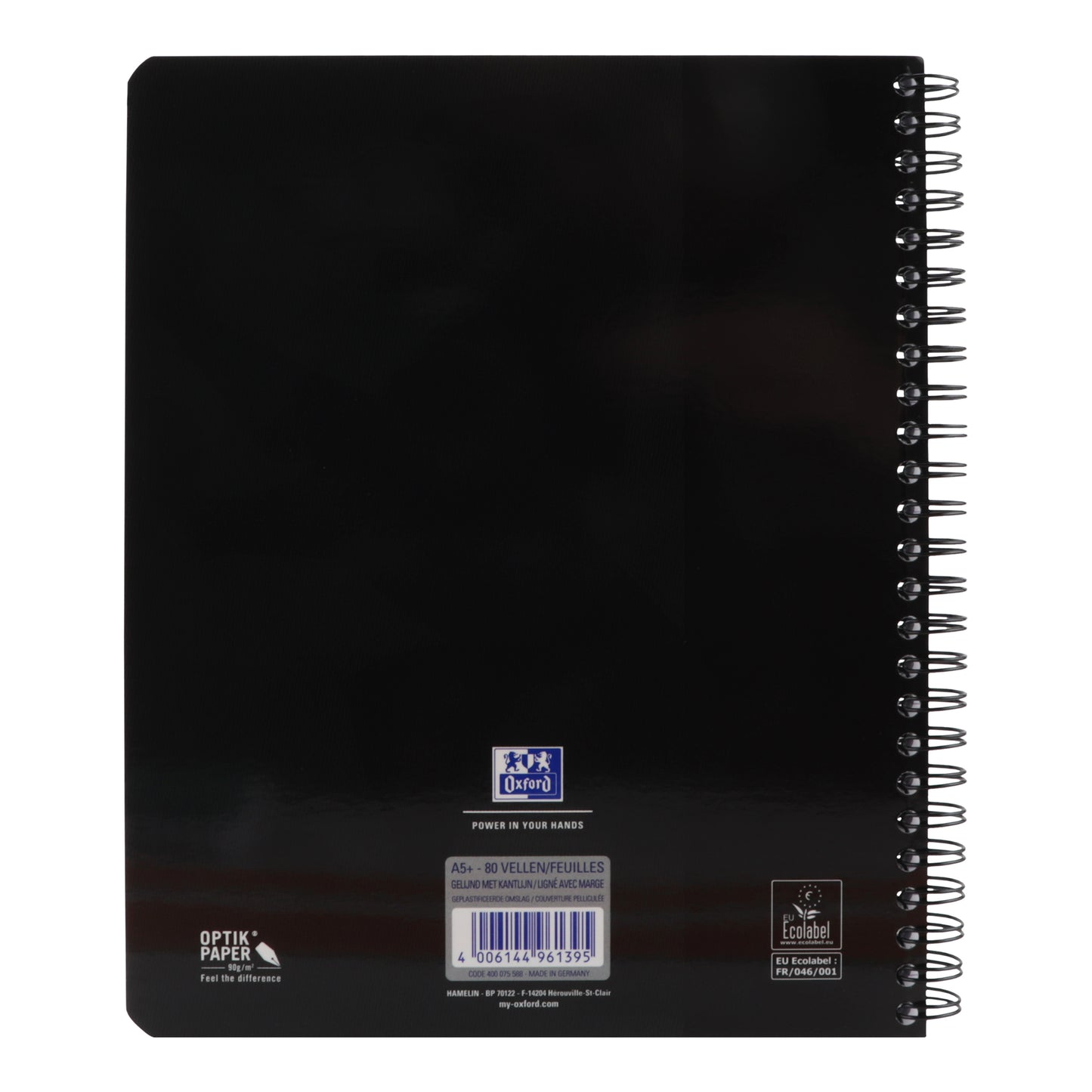 Collegeblok Oxford School A5+ met 17 gaten, 160 pagina's, assorted kleuren - 7