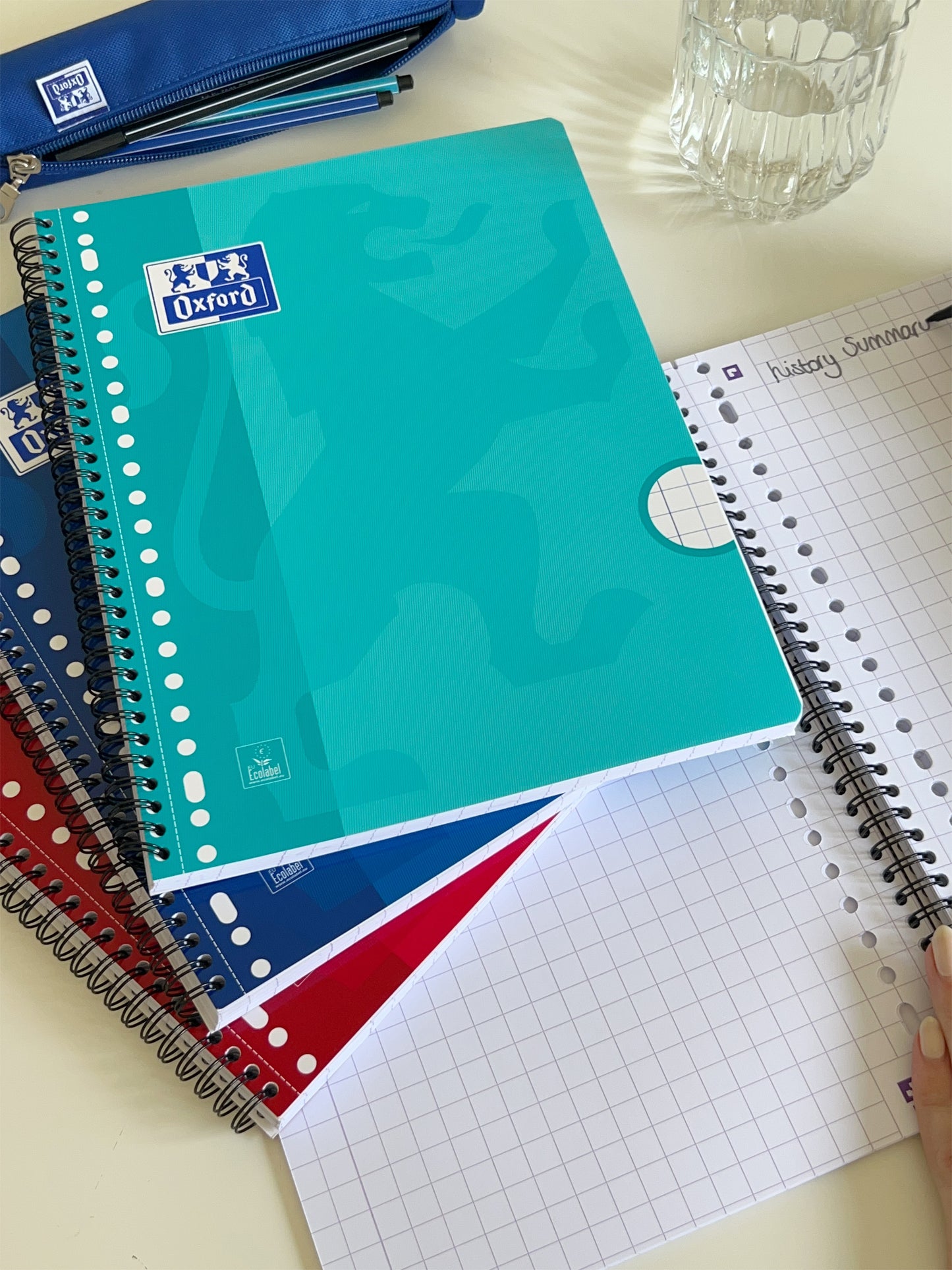 Oxf School Collegeblok A4 rt 10mm 23-gaats 160 pagina’s - 10