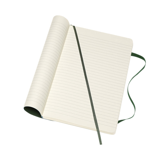 Lijnnotitieboek Moleskine Large 130x210mm, groene kaft - 4