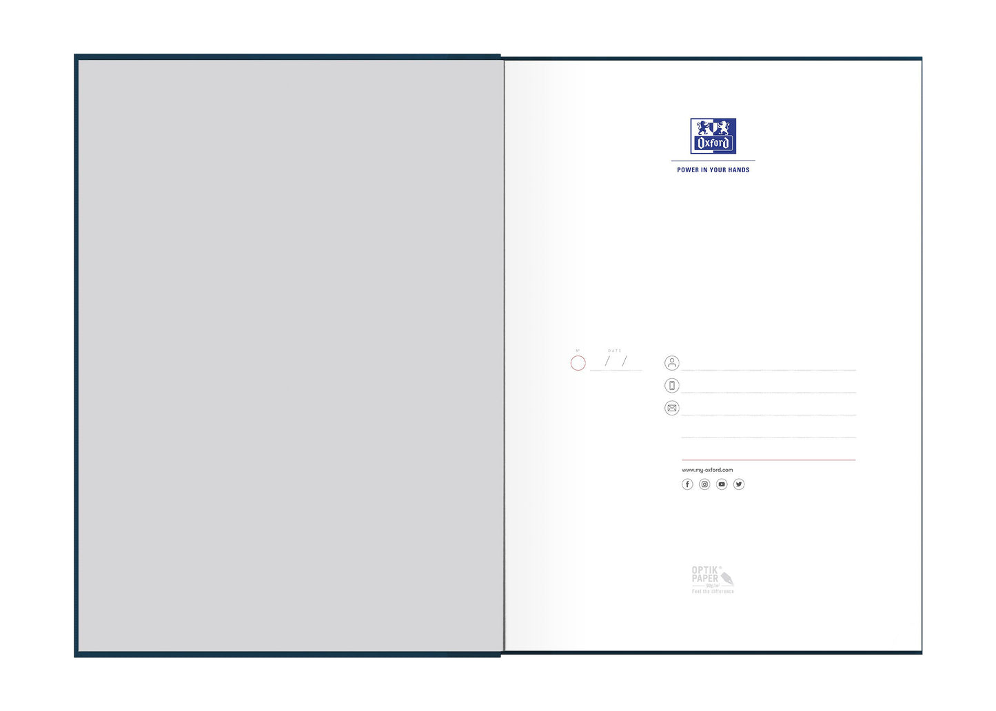 Oxford Office Essentials A4 Linnen Blauw Notitieboek - 2