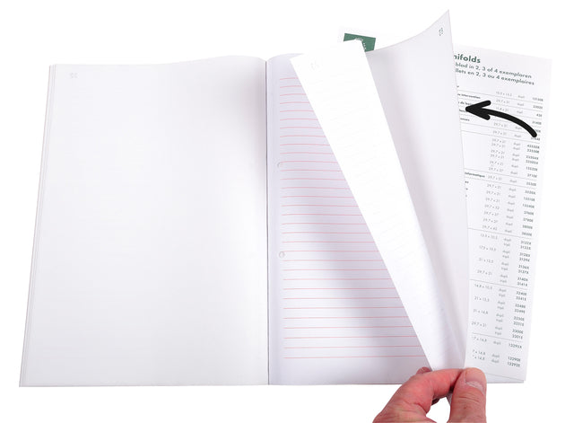 Orderboek Exacompta 3-voudig A4 50 Bladen, Microperforatie - 4