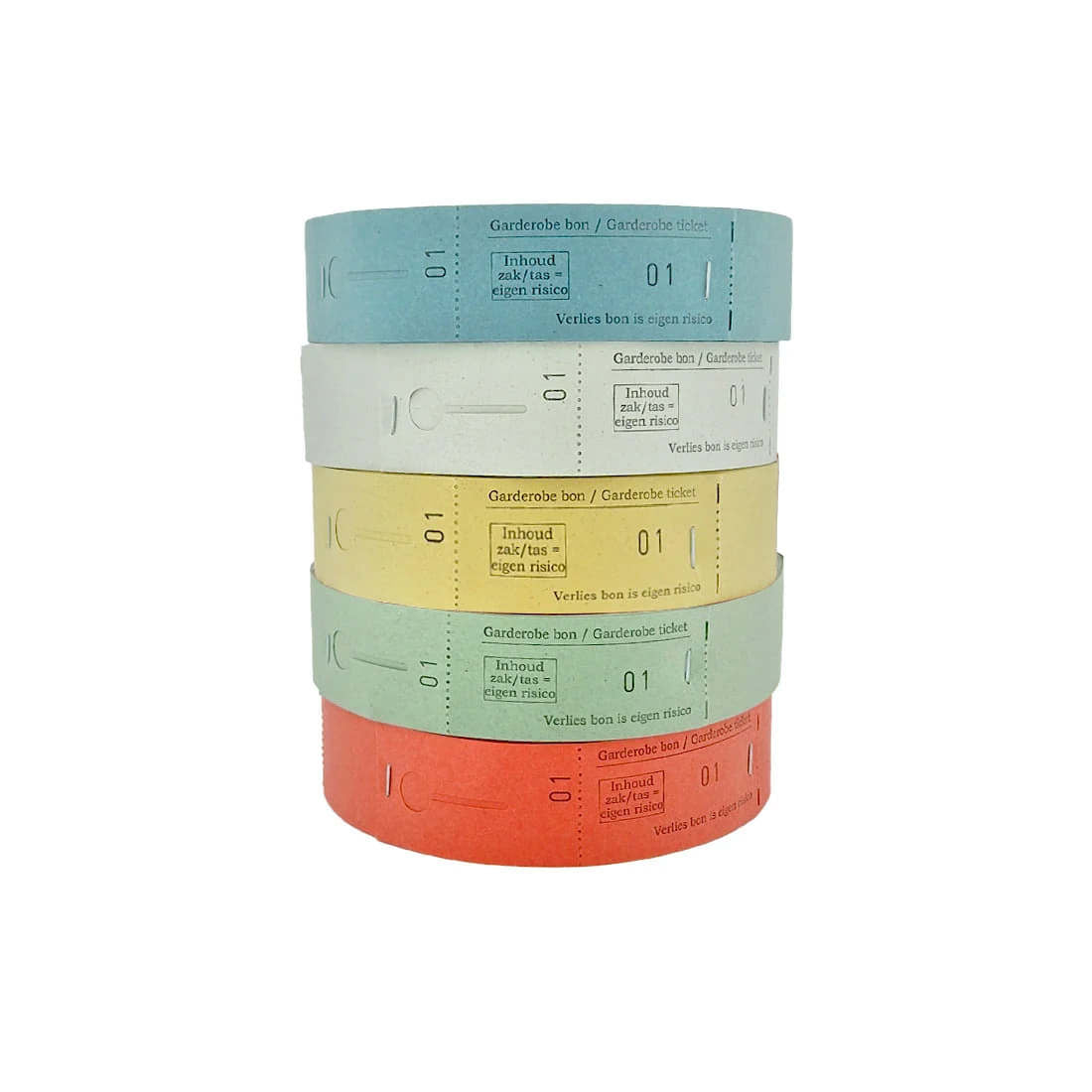 Garderobebon Combicraft Dubbel, Groen, Rol van 2x500 Bonnen - 2
