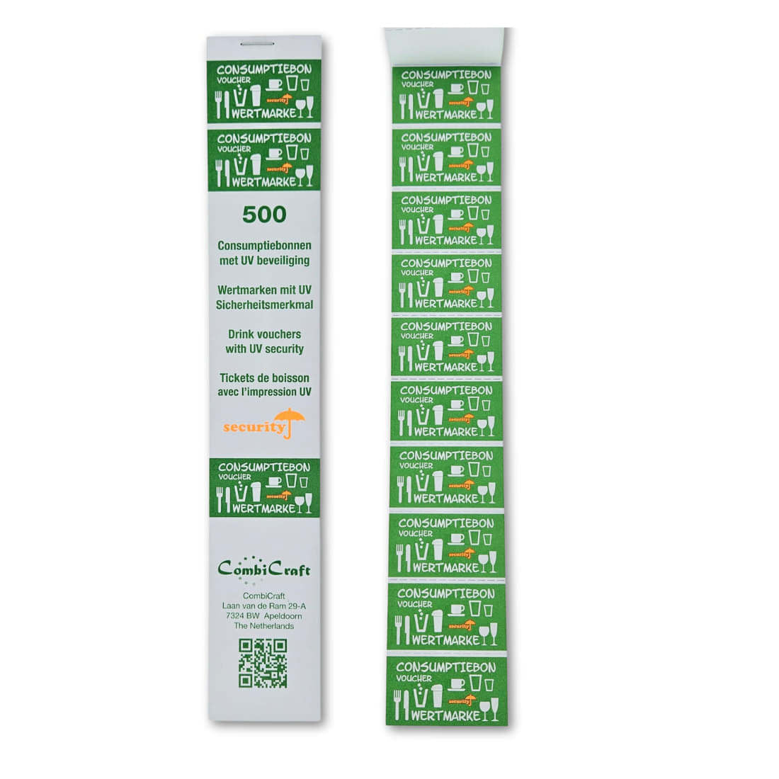 Consumptiebon Combicraft UV-beveiligd Groen 50x28mm - 3