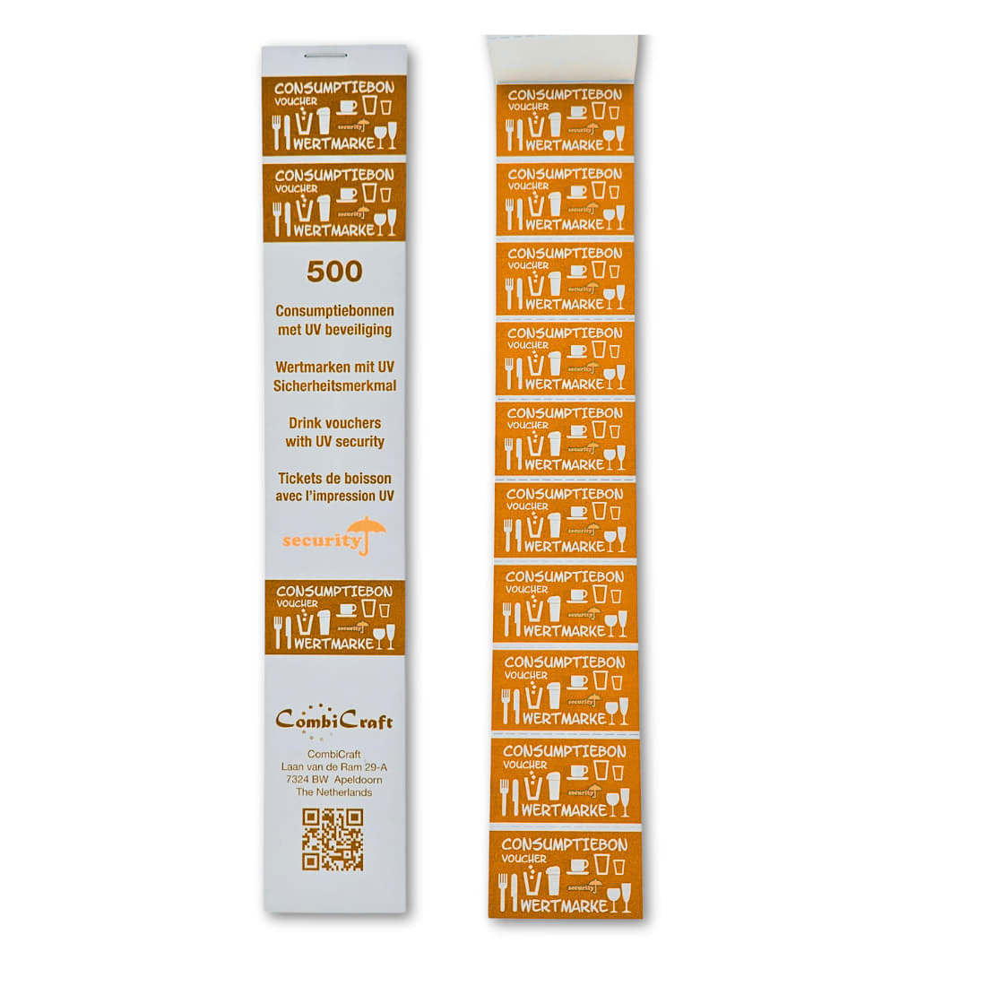 Consumptiebon Combicraft UV-beveiliging Oranje, 50x28mm - 3