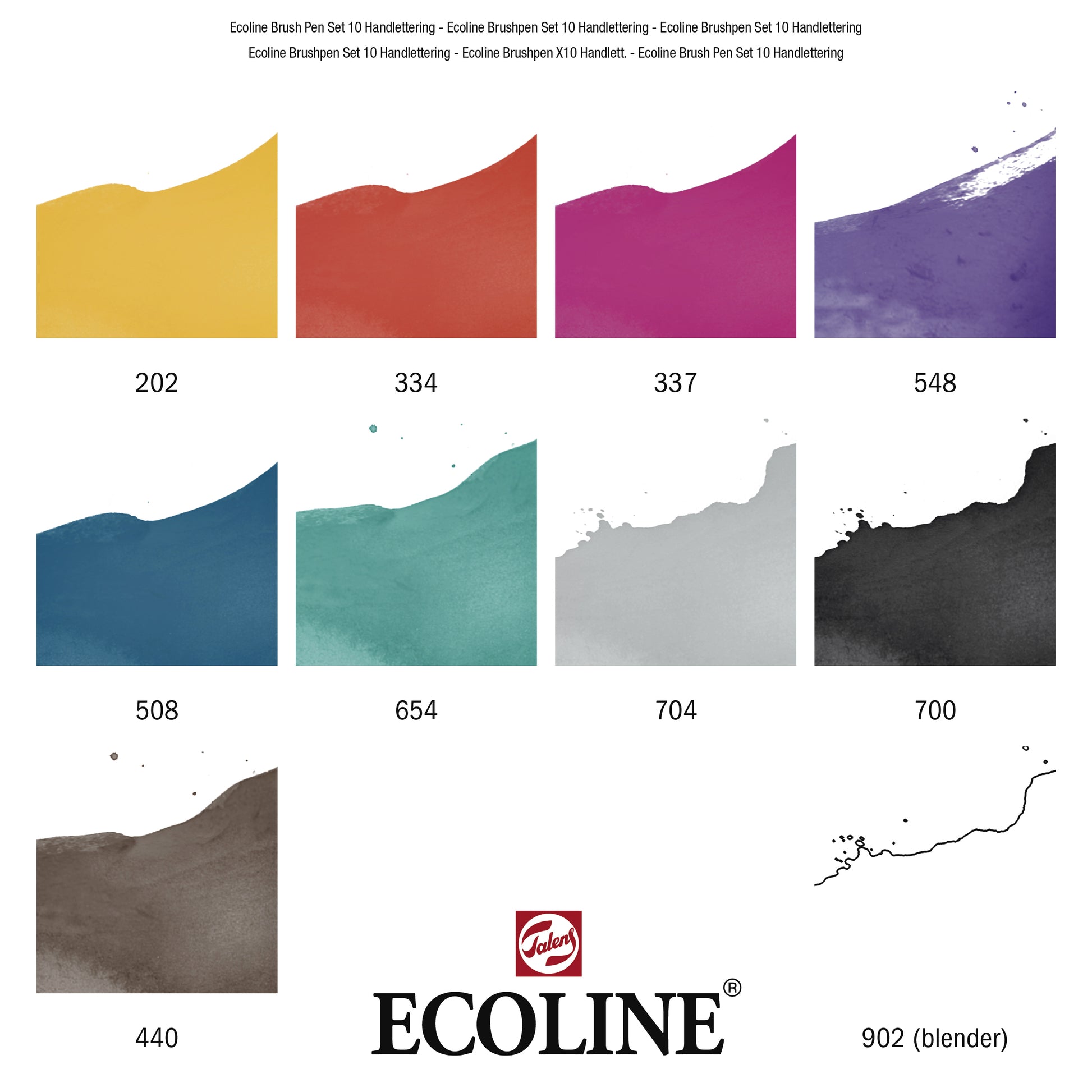 Ecoline Brush Pen Handlettering Assorti 10 kleuren - 5