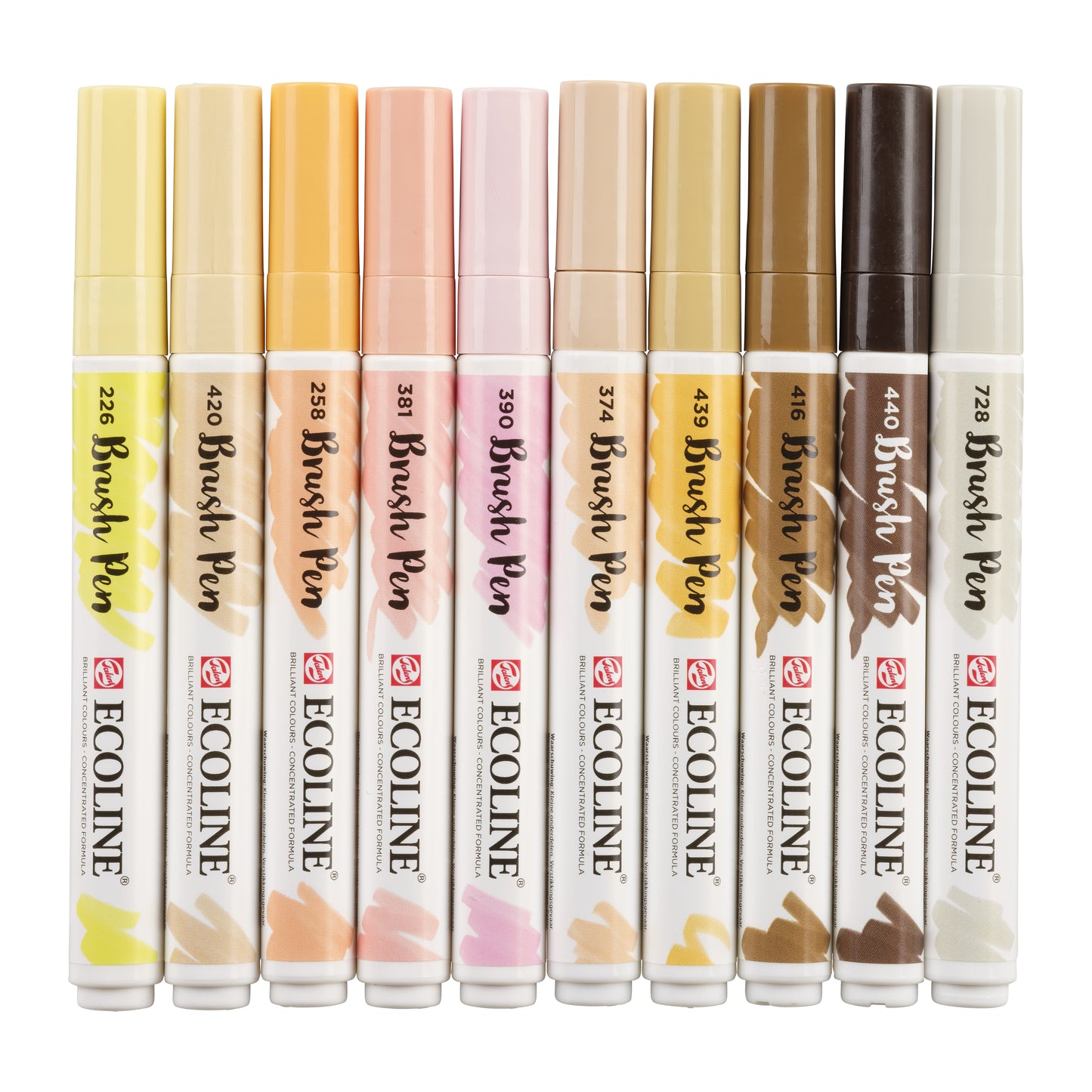 Talens Ecoline Brush Pen portretkleuren set 10 stuks