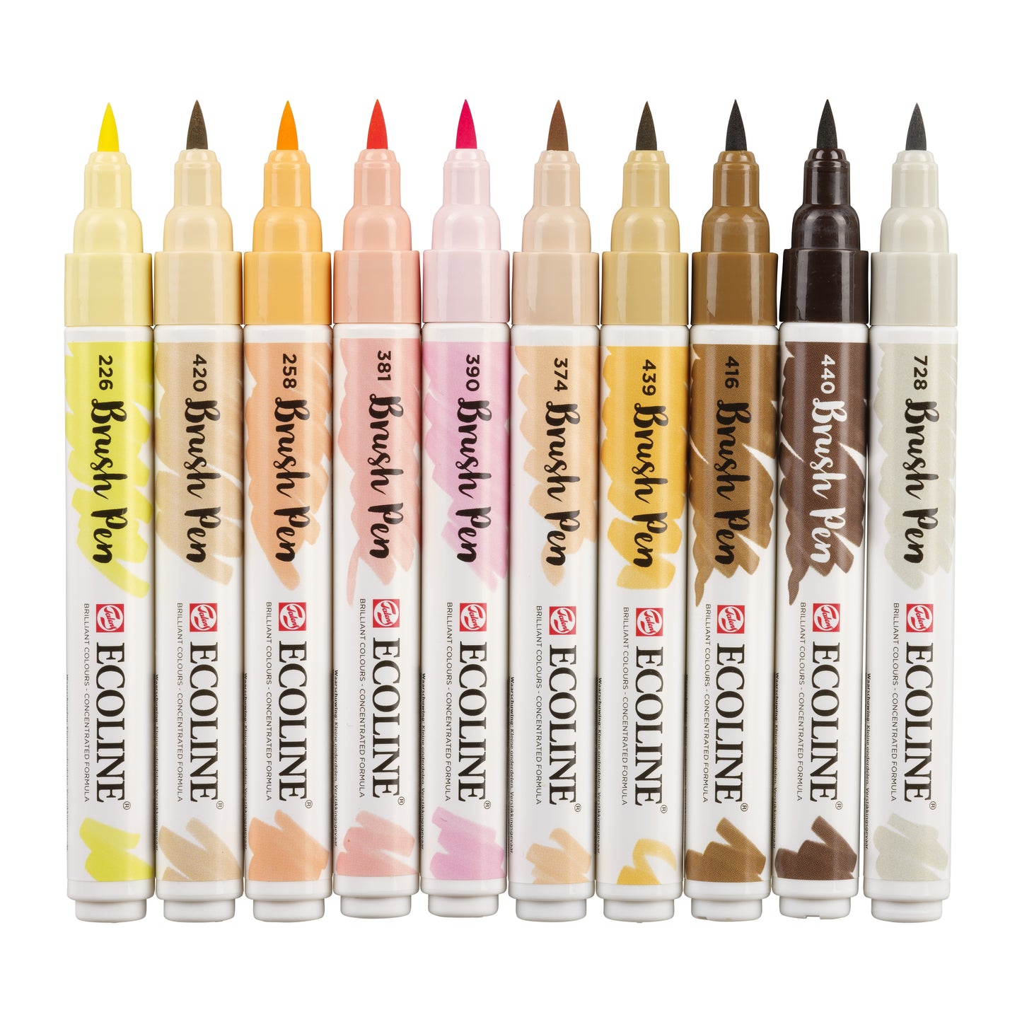 Talens Ecoline Brush Pen portretkleuren set 10 stuks - 2