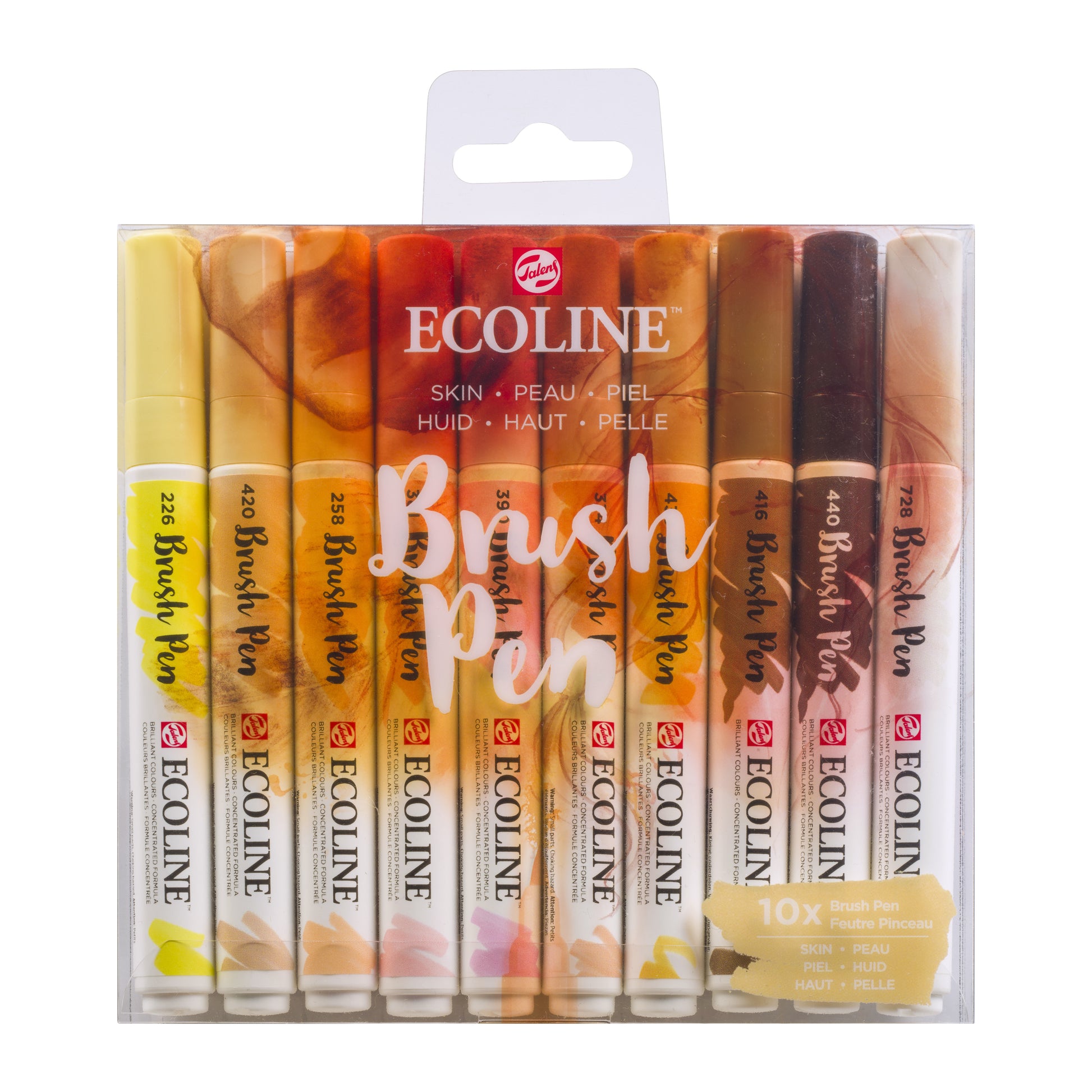 Talens Ecoline Brush Pen portretkleuren set 10 stuks - 3