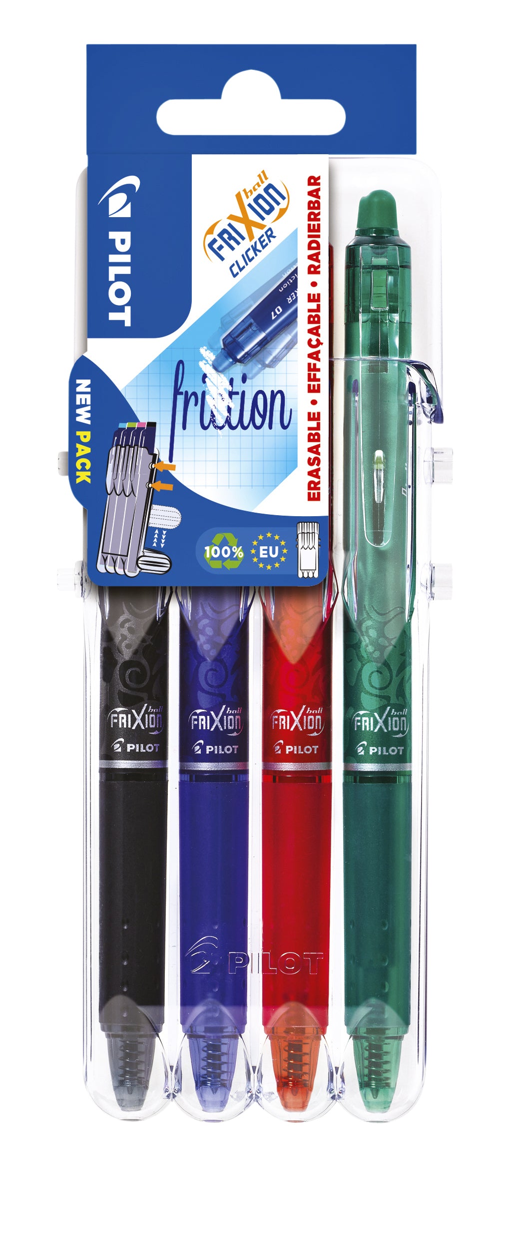Set2Go Frixion Ball Clicker assorti 4 kleuren