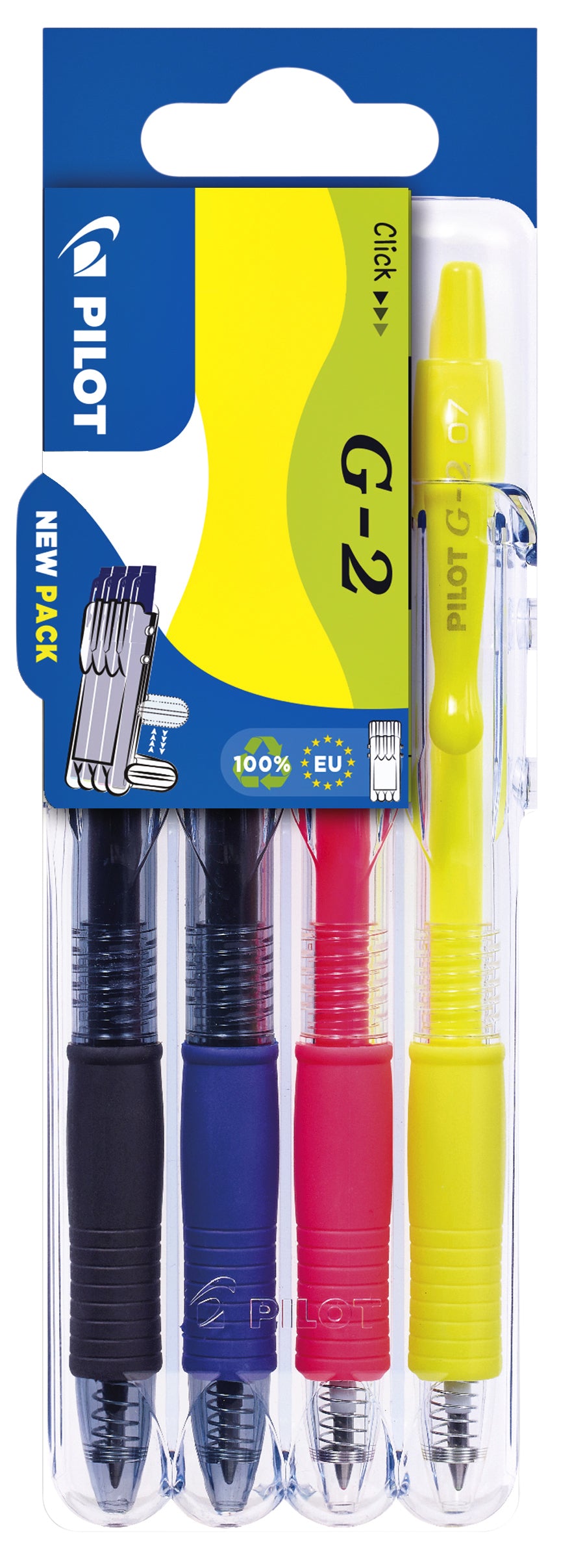 Gelschrijver Pilot Set2Go G-2 Neon Assorti