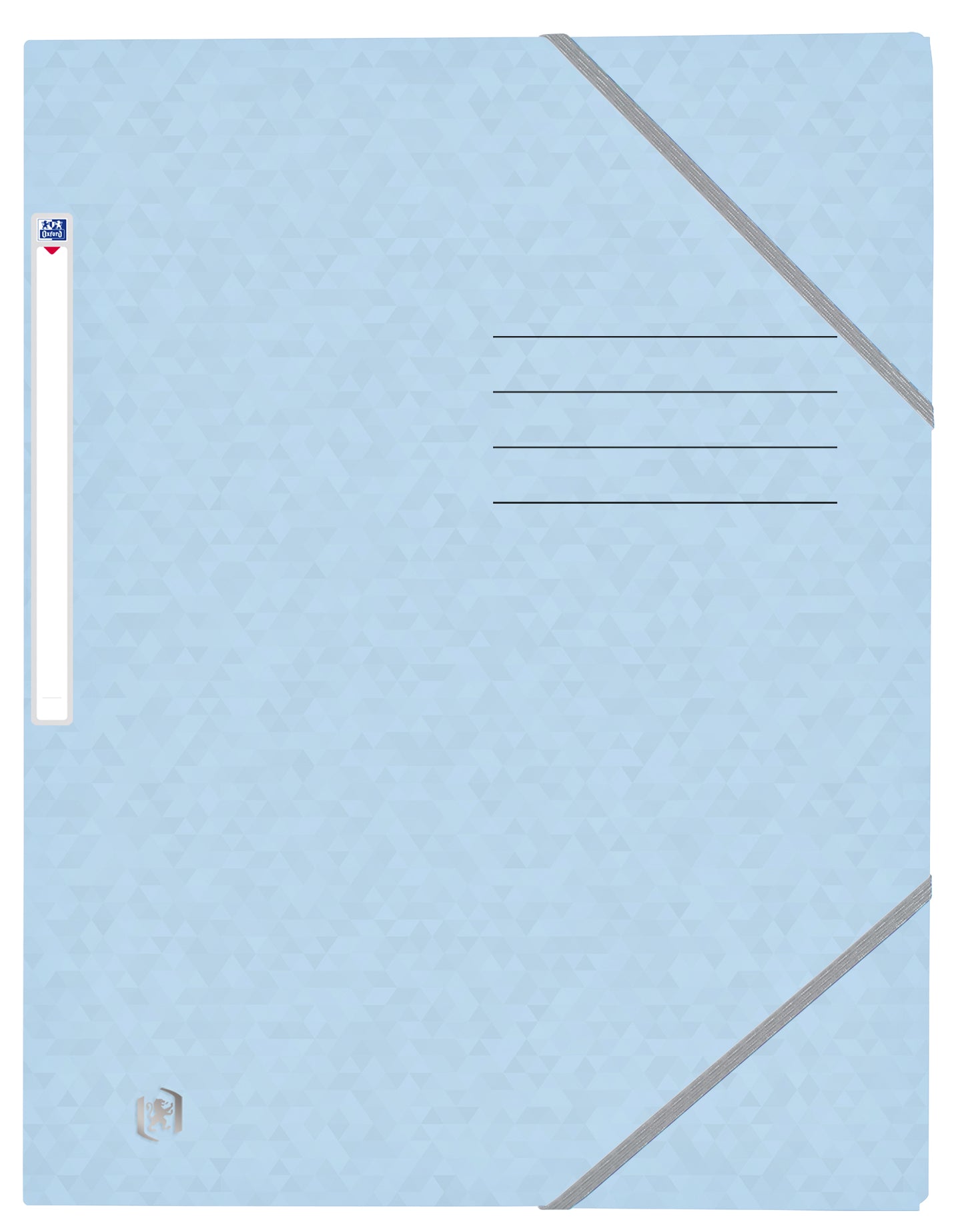 Elastomap Oxford Top File+ A4 in pastelblauw met 3 kleppen