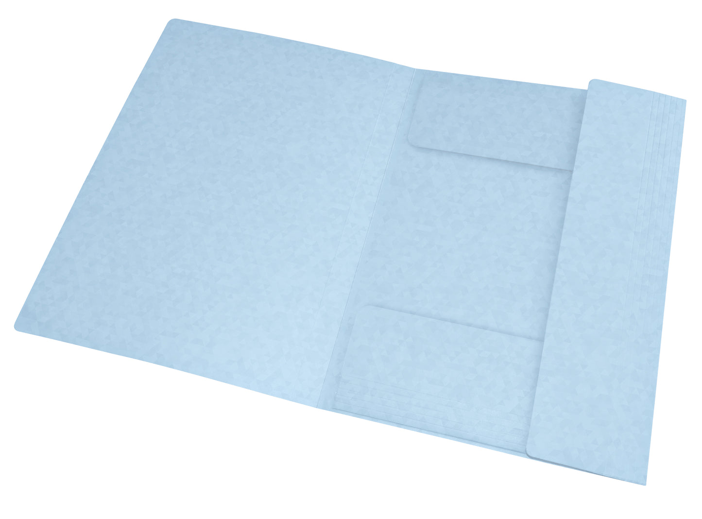 Elastomap Oxford Top File+ A4 in pastelblauw met 3 kleppen - 2