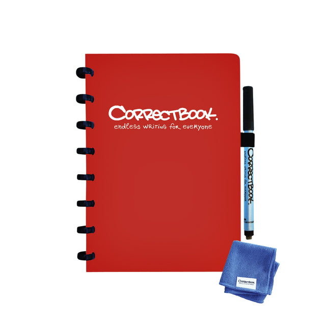 Correctbook A5 Lijn 40 Blz Horizon Red
