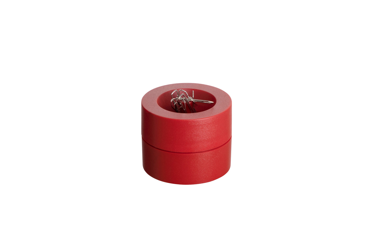 Magnetische papercliphouder MAUL 30123, Ø73mm, rood