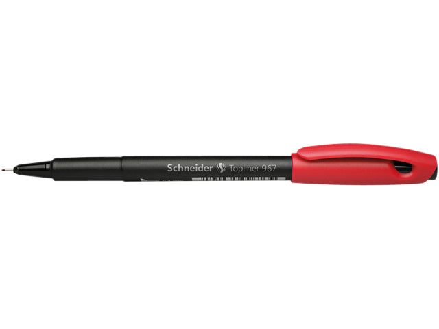 Schneider Topliner 967 Fineliner Rood 0,4mm - 4