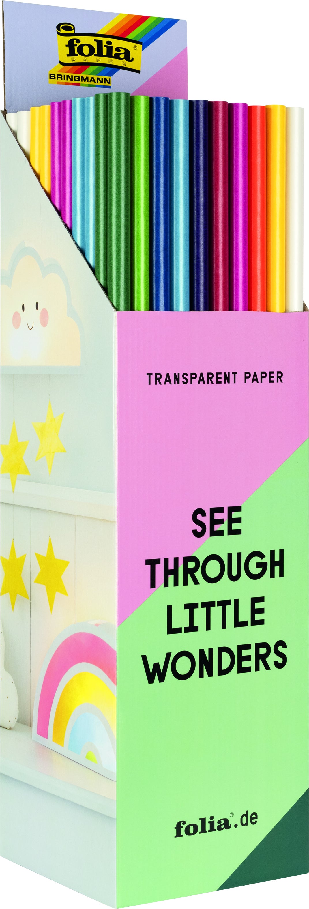 Folia Transparant Papier 70x100cm 42g Assortiment - 2