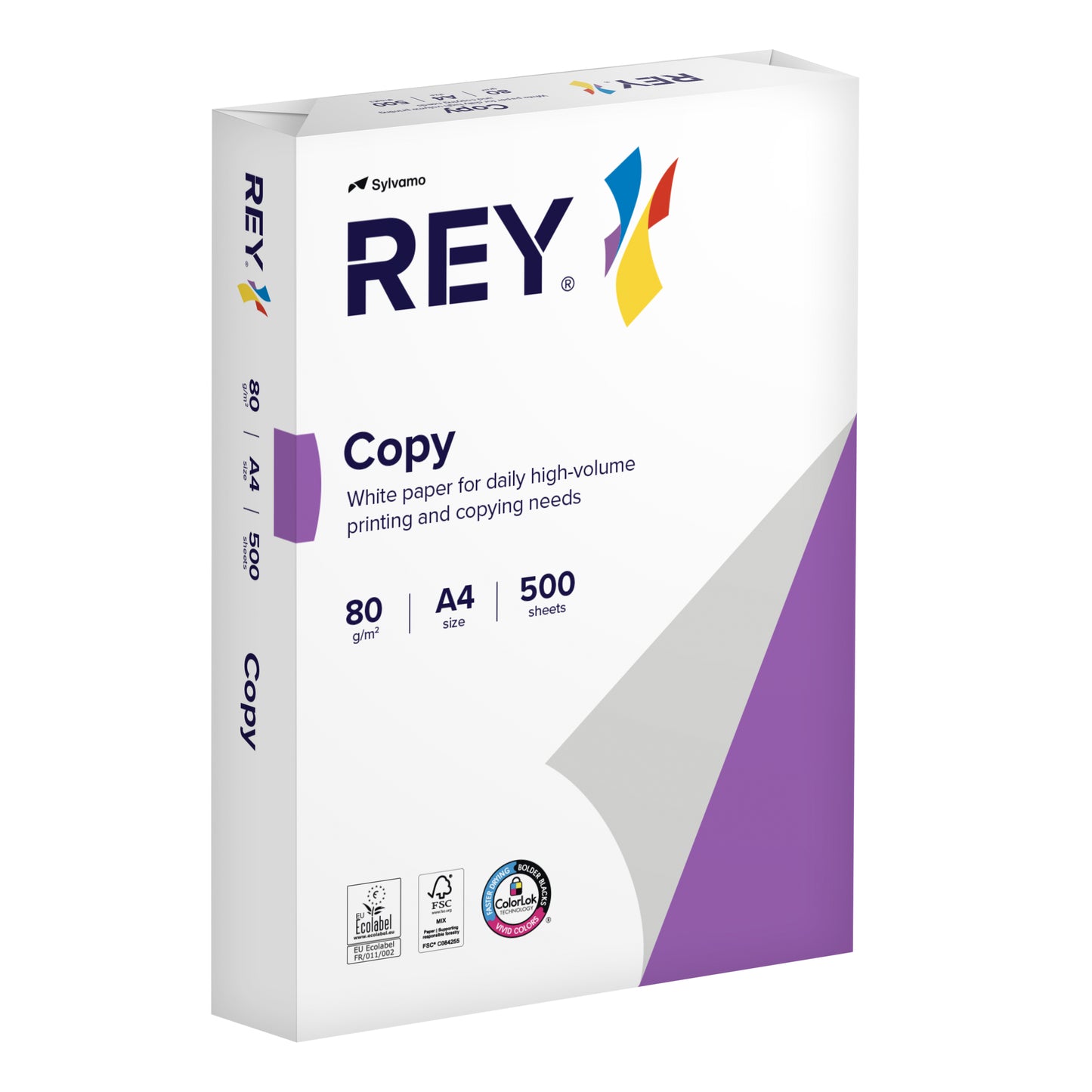 Rey Copy A4 80g Wit voor Dagelijks Gebruik met ColorLok - 2