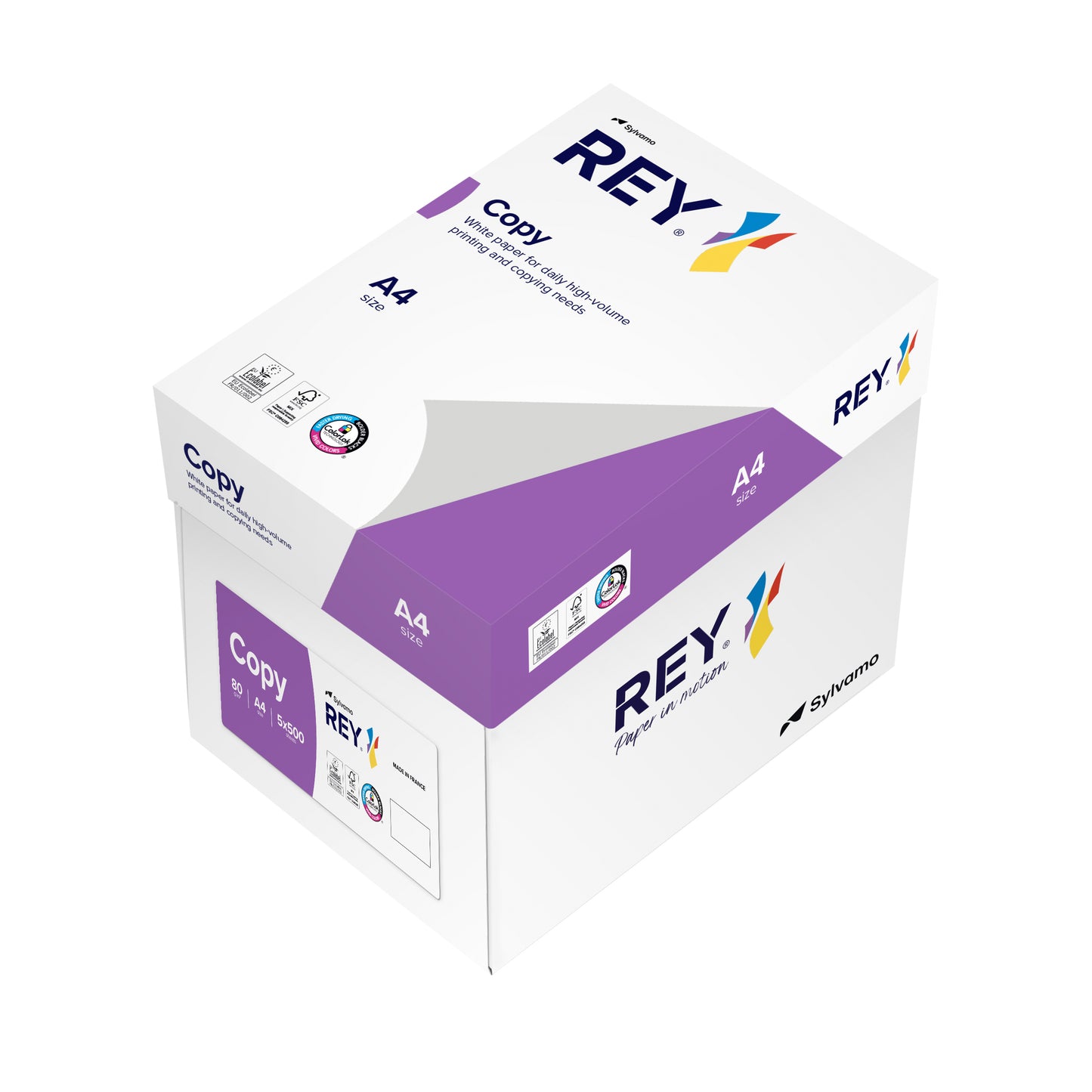 Rey Copy A4 80g Wit voor Dagelijks Gebruik met ColorLok - 4