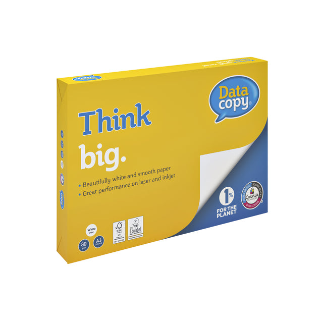 Kopieerpapier Datacopy A3 80g Wit, geschikt voor tekst en beeld - 2