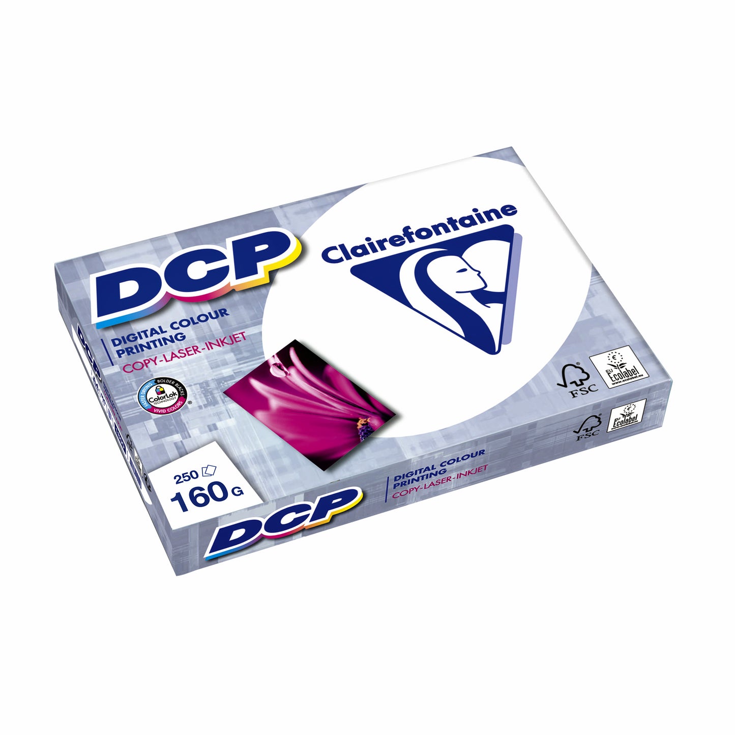 Laserpapier Clairefontaine DCP A4 160gr Wit, FSC, ISO9706