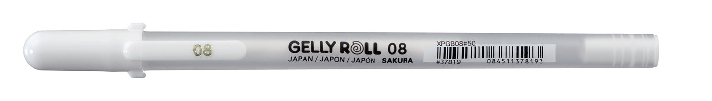 Sakura Gelly Roll 0,4 mm medium witte gelpen voor donkere achtergronden