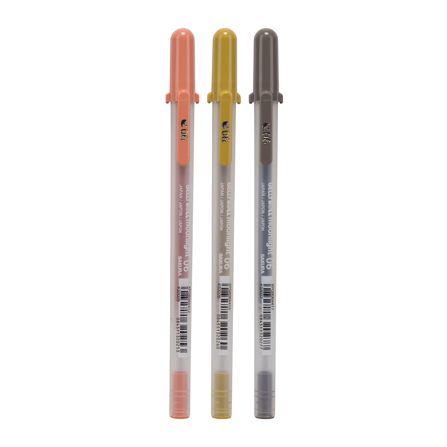 Set van 3 fluoriserende Moonlight Gelly Roll gelpennen in natuurkleuren