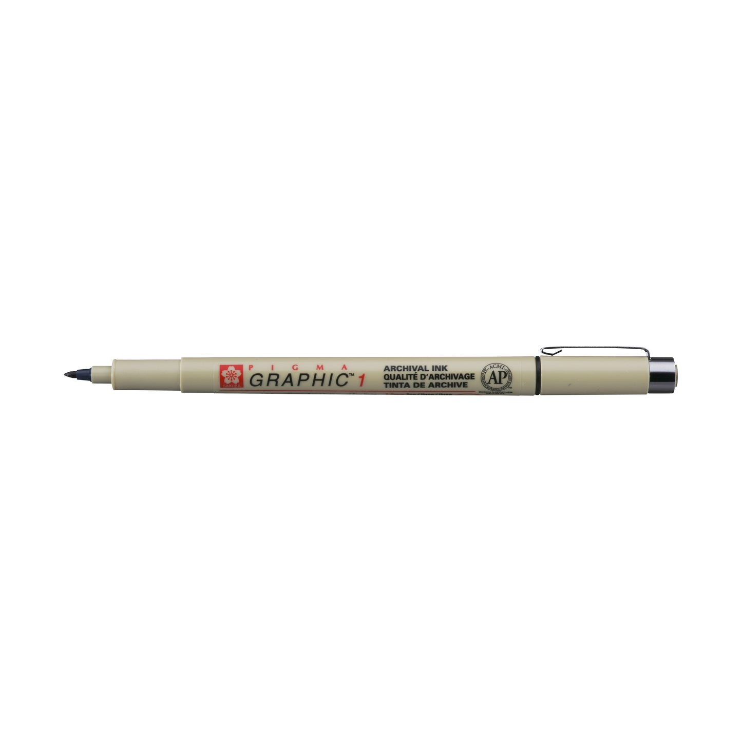 Artistieke fineliner Sakura Pigma Graphic 1 1.0mm zwart - 2