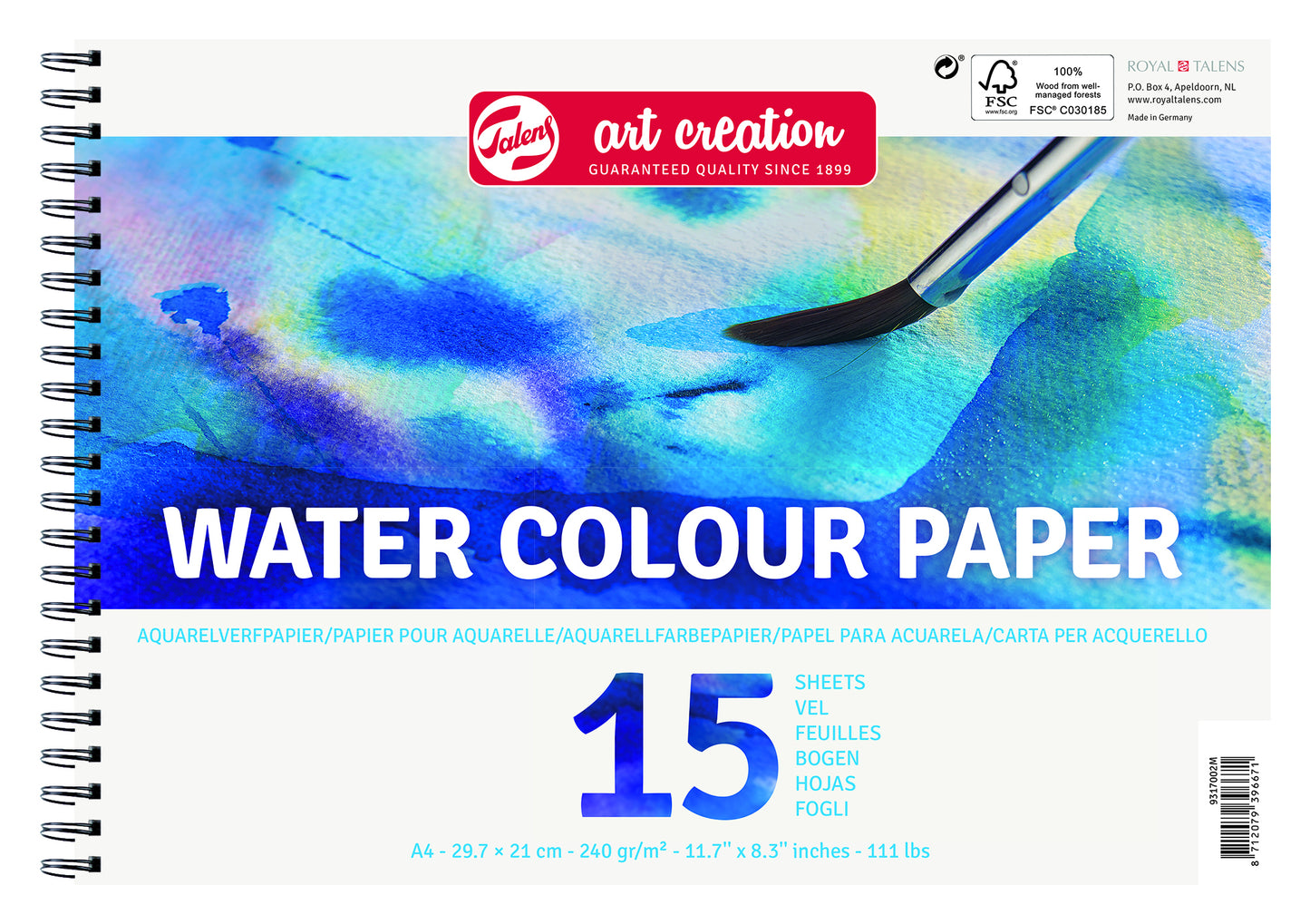 Aquarelverfpapier Talens Art Creation A4 15 vellen 240 g/m²