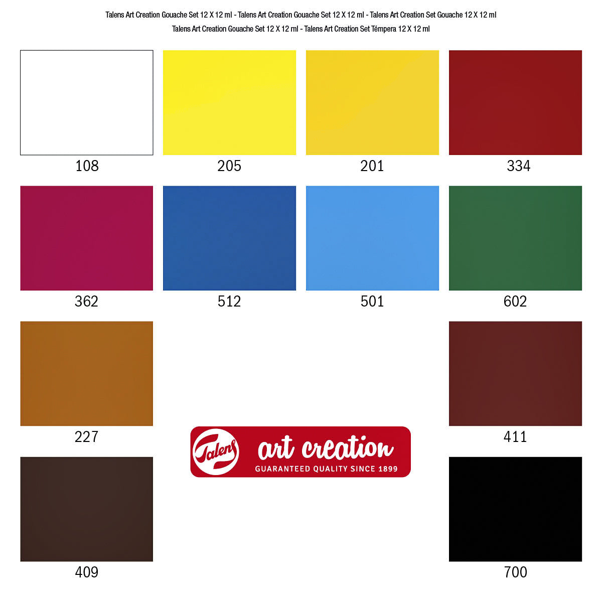 Plakkaatverf Talens Art Creation 12-kleuren set 12ml tubes - 5