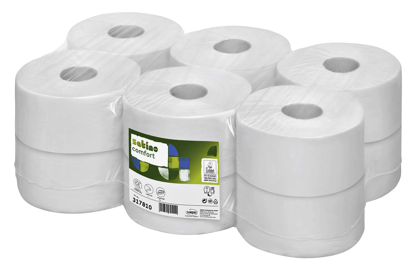 Satino Comfort JT1 2-laags, 12 rollen