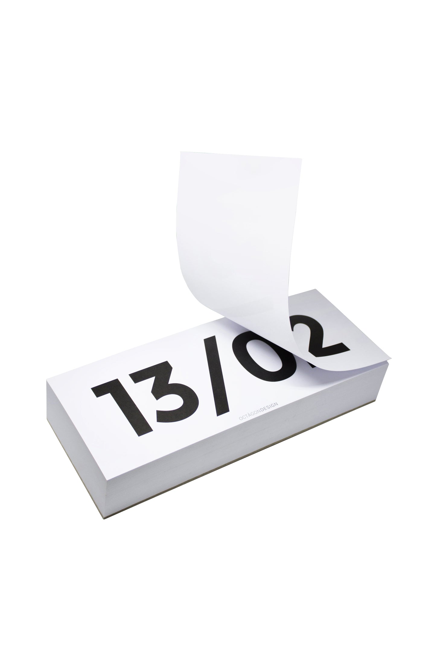 Witte Octagon bureaukalender blok 365 dagen