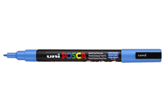 Verfstift Posca PC3M F hemelsblauw